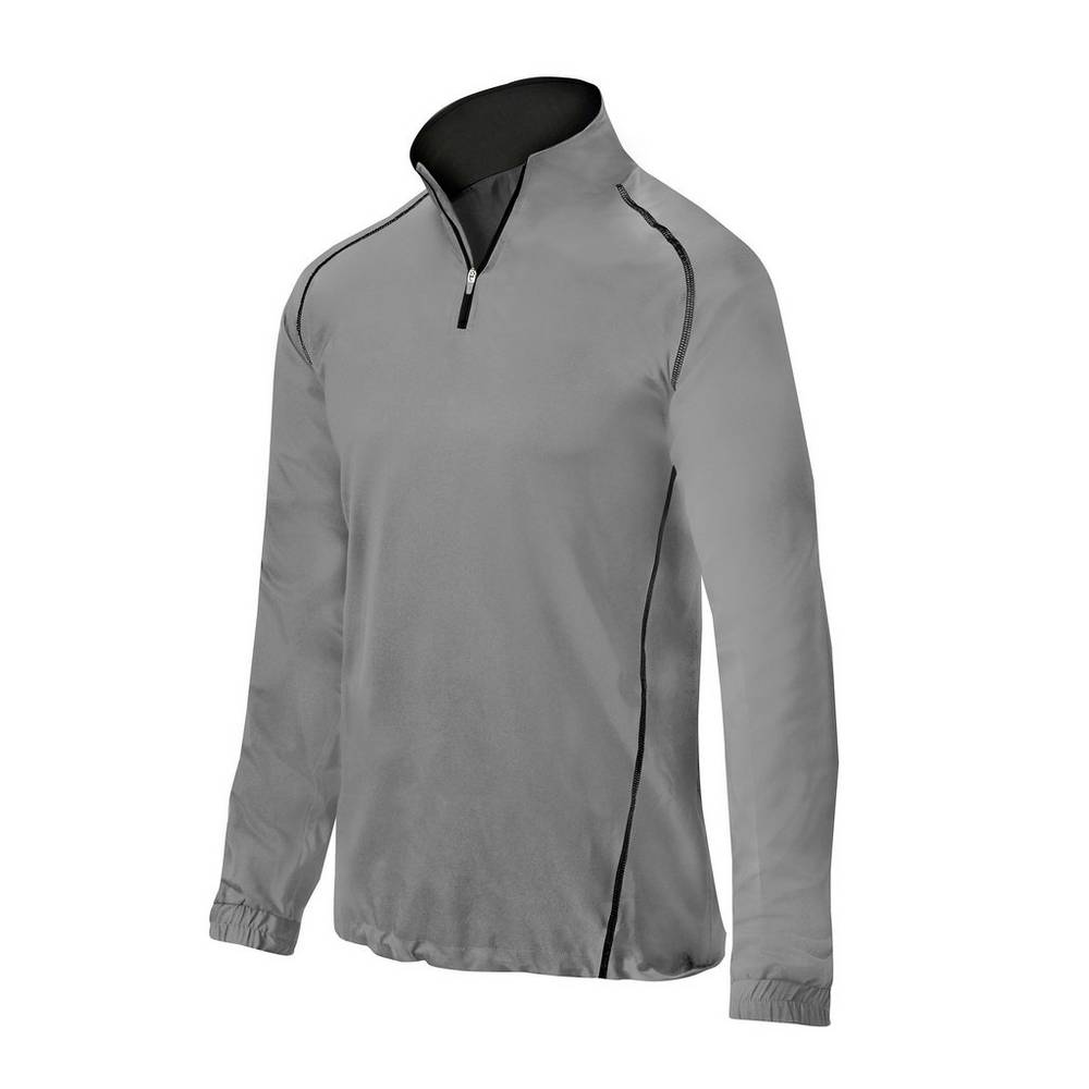 Casaco Mizuno Comp 1/4 Zip Batting - Homem - Cinzentas - WSIKO7614